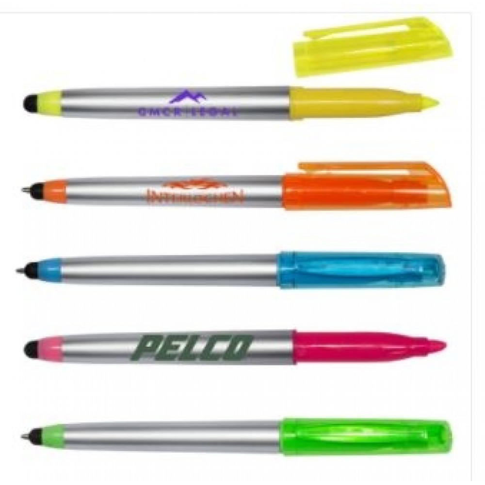 Customized Highlighter Pen w/Stylus