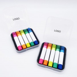Logo Branded 5 Pack Highlighter Set Colorful Highlighter Kits