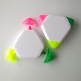 3 in 1 Triangle Highlighter with Colored Tips with Logo  3 in 1 Triangle Highlighter with Colored Tips with Logo