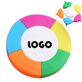 Logo Branded 5 in 1 Round Pleochroic Highlighter