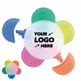 Customized 5 Color Flower Highlighters
