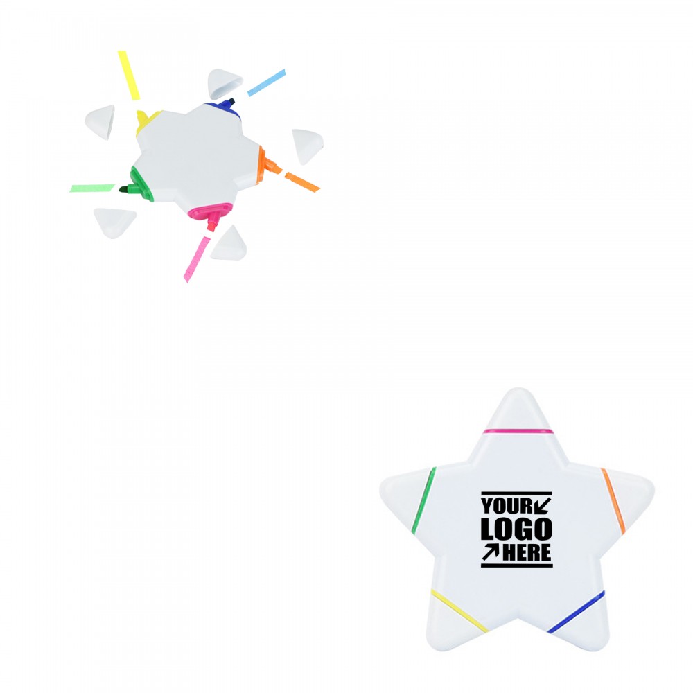 5 In 1 Star Highlighter with Logo