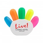 Customized Five Color Finger Shaped Highlighters