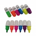 Portable Cute Pill Shaped Highlighters with Logo