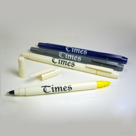 Dual Function Highlighter Pen with Logo  Dual Function Highlighter Pen with Logo