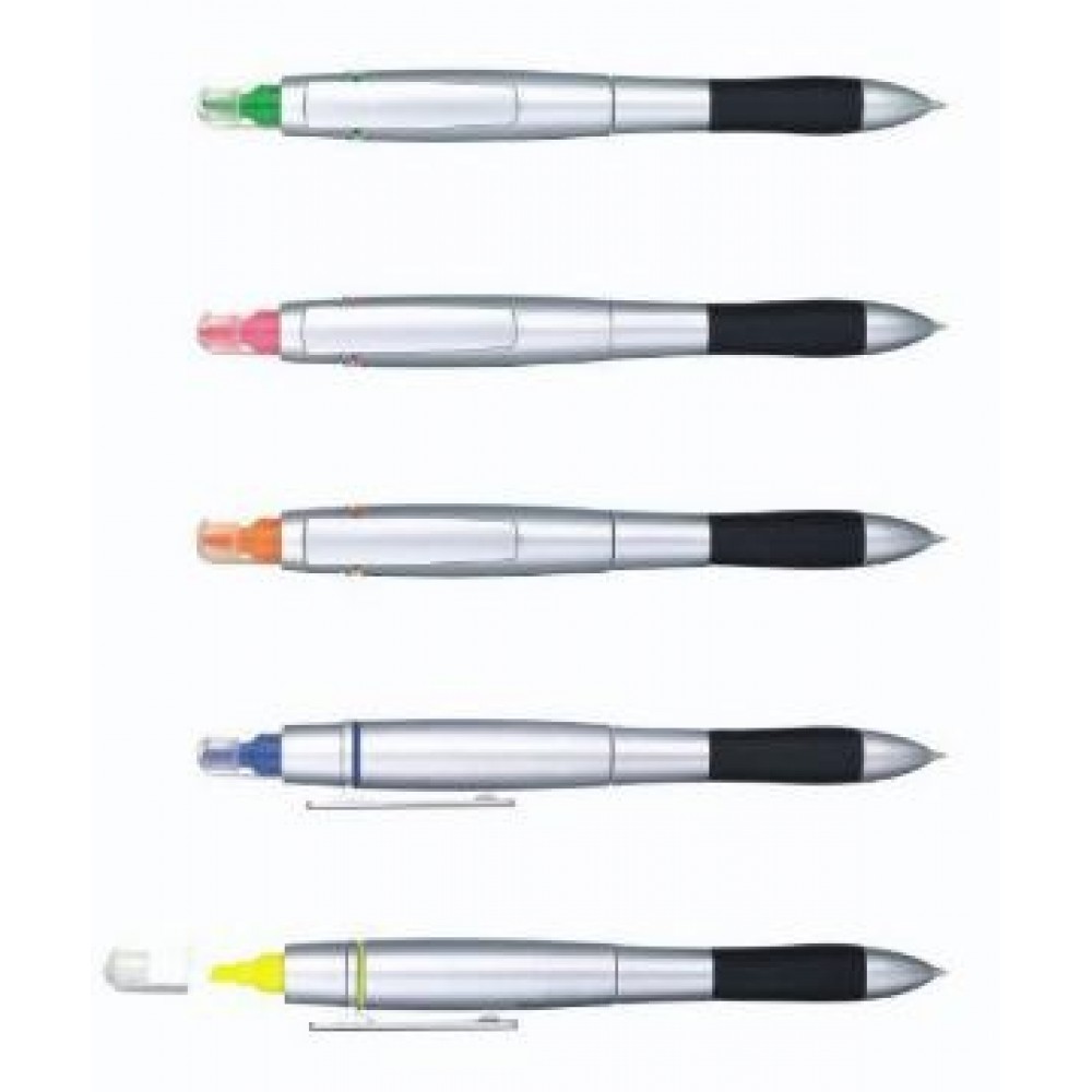 Customized Chrome Highlighter Ballpoint Pen