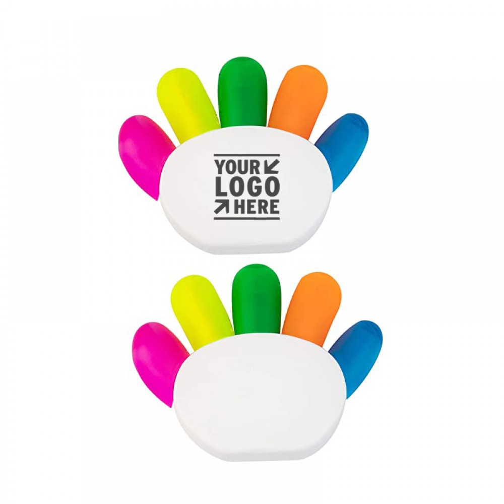 Custom Imprinted Palm Five Fingers Highlighters Custom Imprinted Palm Five Fingers Highlighters