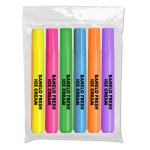 Liqui-Mark Brite Spots Fluorescent Barrel Broad Tip Highlighter (6-Pack) with Logo