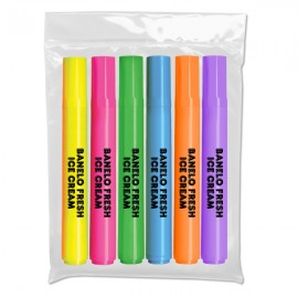 Custom Liqui-Mark Brite Spots Fluorescent Barrel Broad Tip Highlighter (6-Pack)  Custom Liqui-Mark Brite Spots Fluorescent Barrel Broad Tip Highlighter (6-Pack)