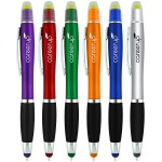 Glint Wax Gel Highlighter/Stylus Pen Combination with Logo