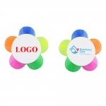 Personalized 5-In-1 Fluorescent Flower Shape Pen Petal Watercolor Highlighter MOQ 100PCS