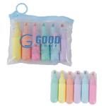 6-in-1 Mini Highlighter Set with Logo