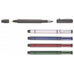 Metal Ballpoint Pen with Yellow Highlighter Logo Printed