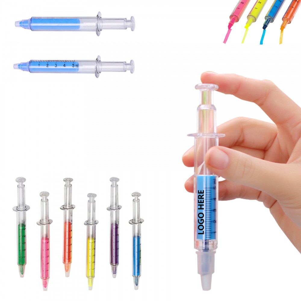 Custom Syringe Shaped Highlighter