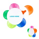 Flower Shape Highlighter w/5 Different Colors with Logo