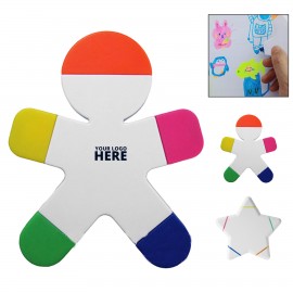 Promotional 5-In-1 Humanoid Highlighter  Promotional 5-In-1 Humanoid Highlighter