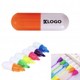 Custom Pill Pocket Highlighter Pens