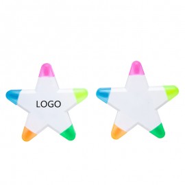 Logo Branded Five-color Star Highlighter