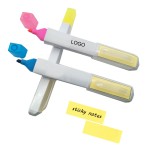 Logo Branded Highlighter With Sticky Notes
