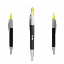 2 IN 1 Pen Highlighter with Logo