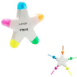 5 In 1 Star Highlighter with Logo  5 In 1 Star Highlighter with Logo