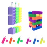 Promotional Building Blocks Highlight Marker Pen