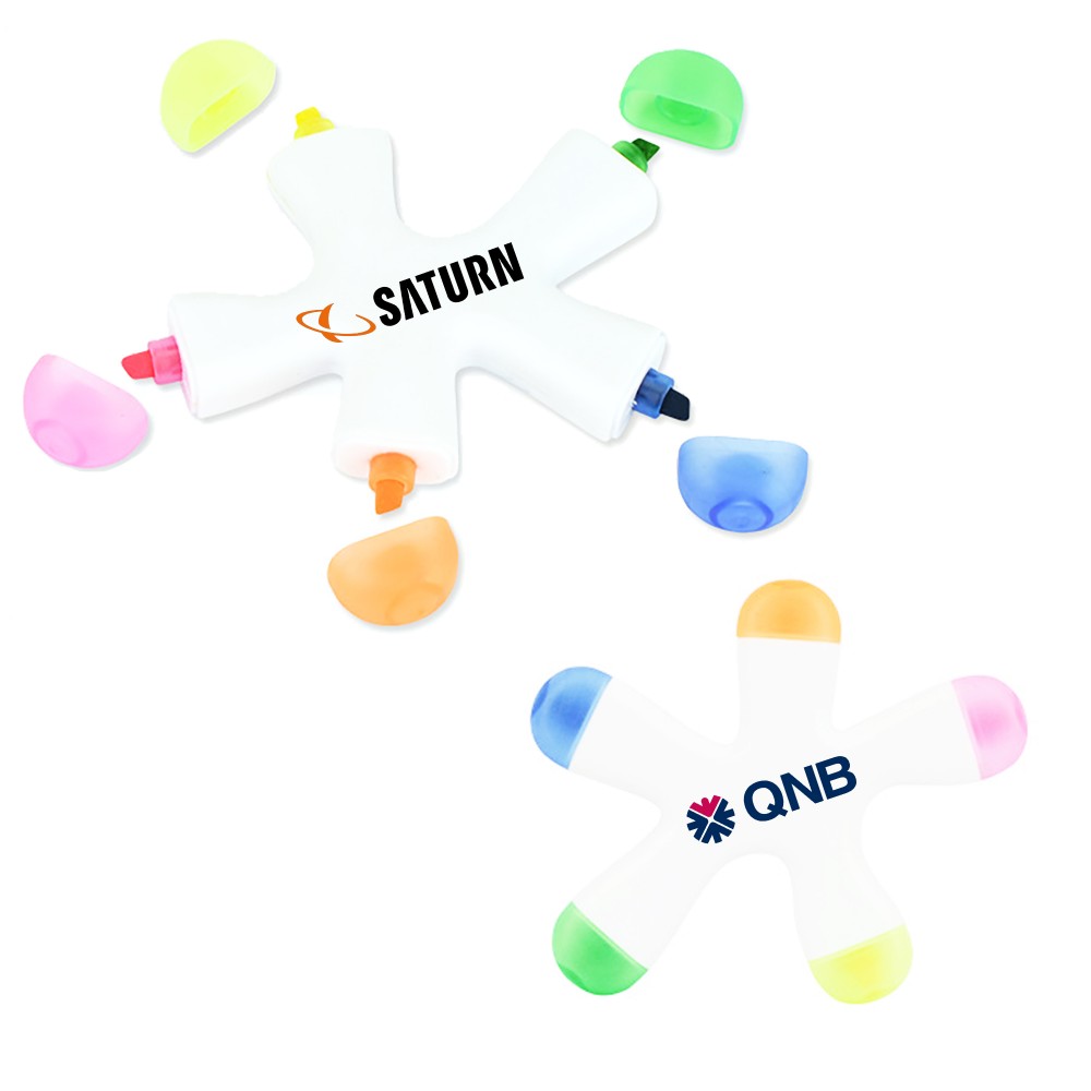 Starfish Five Colors Highlighter Custom Imprinted Starfish Five Colors Highlighter Custom Imprinted
