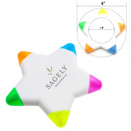 Multi 5 In 1 Coloured Highlighter with Logo