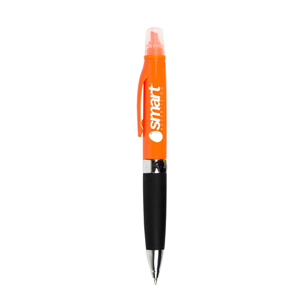 Custom Highlighter Pen w/ Rubber Grip