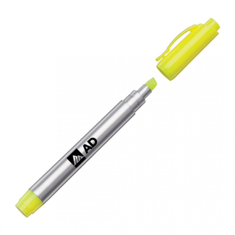 Custom Imprinted DriMark Bright Silver Highlighter - Yellow Custom Imprinted DriMark Bright Silver Highlighter - Yellow