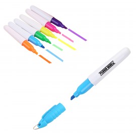 Mini Fluorescent Highlighter With Cap Clip with Logo  Mini Fluorescent Highlighter With Cap Clip with Logo