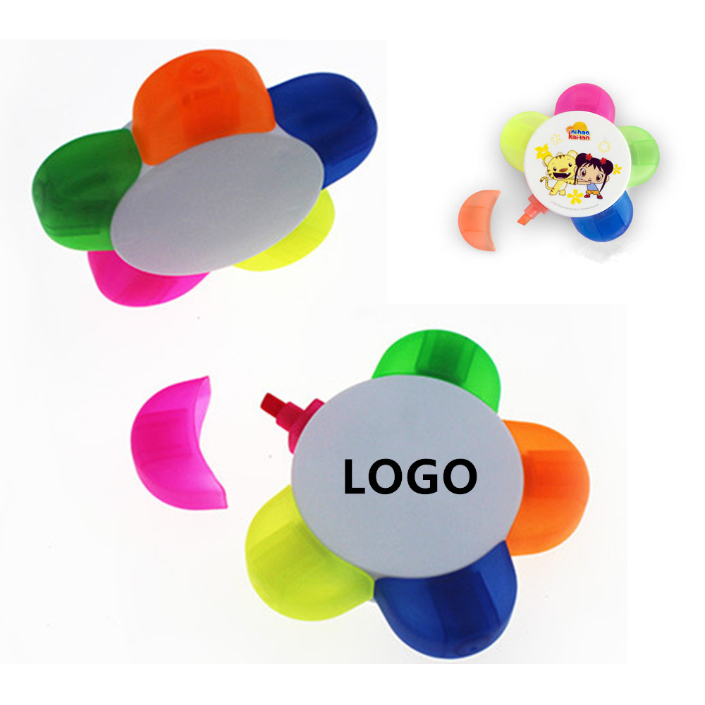 Flower Shaped Highlighter Petals with Logo