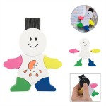Logo Printed 4-in-1 Human Shaped Highlighters with Brush