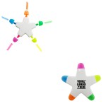 Star Shaped 5 in 1 Highlighter with Logo