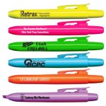 Liqui-Mark Retrax Retractable Fluorescent Highlighter with Logo