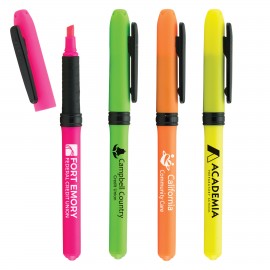 Ledger Highlighter w/Grip Logo Printed Ledger Highlighter w/Grip Logo Printed