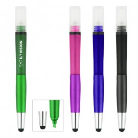 Promotional Sanitizer Spray Bottle With Highlighter & Stylus