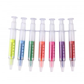 Custom Syringe Shaped Highlighter Pen with Logo