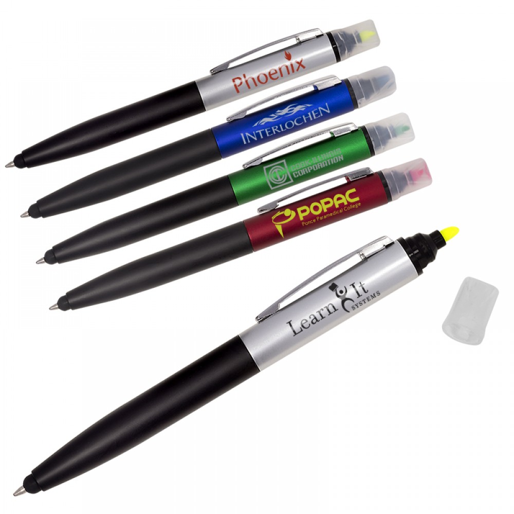 Custom Imprinted Dash Stylus Pen Highlighter Custom Imprinted Dash Stylus Pen Highlighter