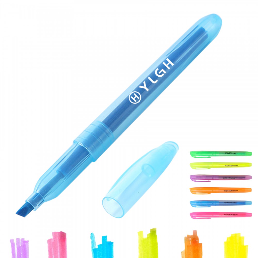 Promotional Translucent Barrel Highlighter
