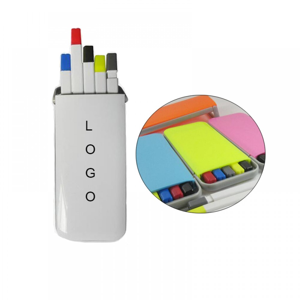 Colorful Fluorescent Highlighter And Pen Set Logo Printed Colorful Fluorescent Highlighter And Pen Set Logo Printed