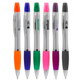Customized Union Printed - Fashionable Highlighter Twist Pen Combo