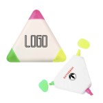 Triangular 3 Color Highlighter with Logo