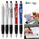 Curvaceous Stylus Cap Highlighter Pen with Logo