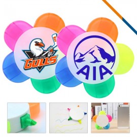 Logo Branded Kabrick Flower Multi-Color Highlighters