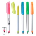 Trilogy Highlighter Stylus Pen with Logo