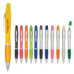 Twist-Action Pen and Highlighter with Logo
