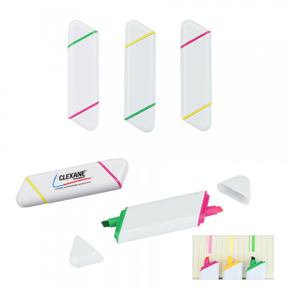Promotional Two Color Highlighter Marker