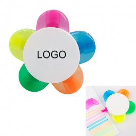 Flower Shaped Multi Colors Highlighter with Logo