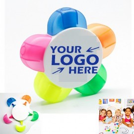 Custom 5-in-1 Petals Highlighter Assorted Colors  Custom 5-in-1 Petals Highlighter Assorted Colors